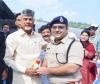 SP Adhiraj Singh Rana Welcomes CM Naidu at Patalaganga Boating Point