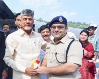 SP Adhiraj Singh Rana Welcomes CM Naidu at Patalaganga Boating Point