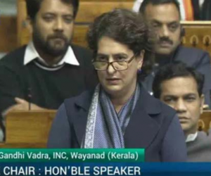 Priyanka Gandhi Vadra Makes Her First Speech in Lok Sabha